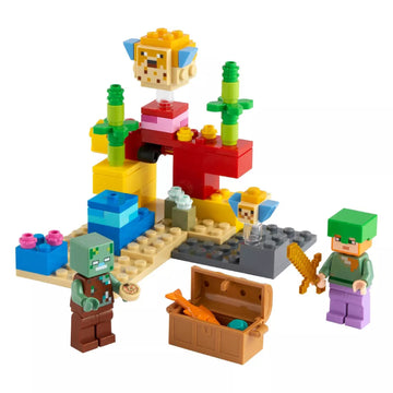 LEGO Minecraft The Coral Reef Building Toy Set (92-Pieces)