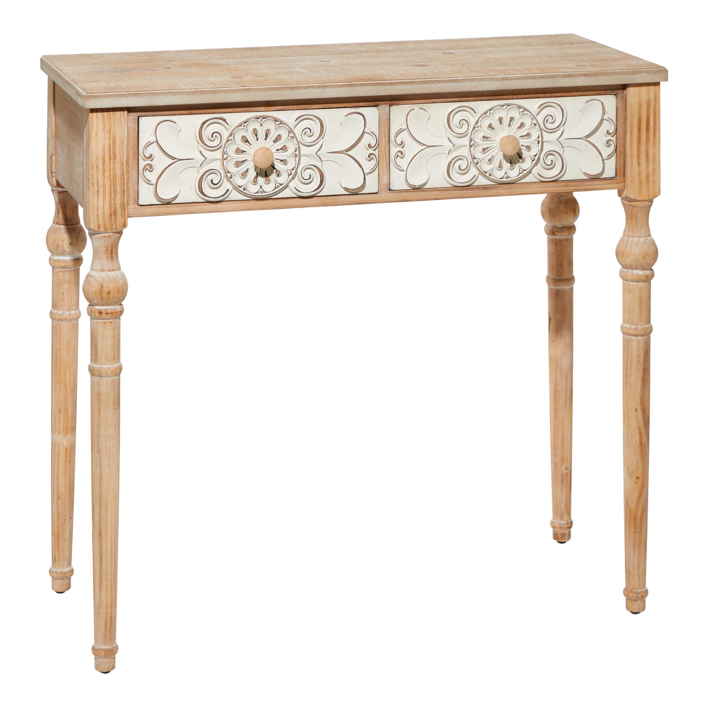 Wood Farmhouse Console Table by UMA Enterprises