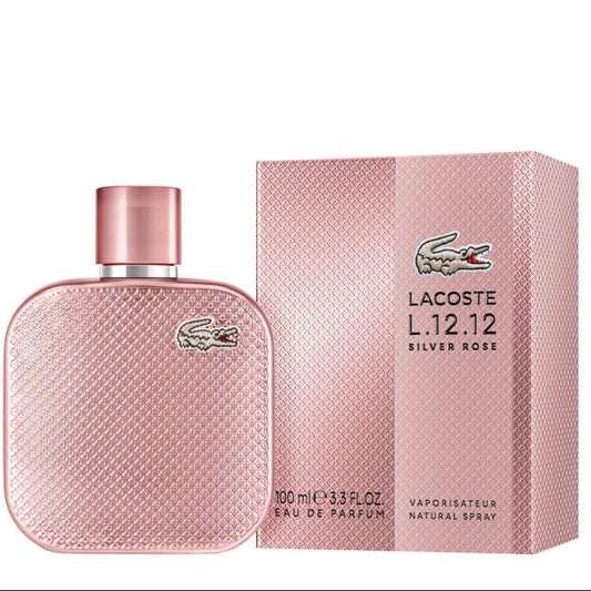 Lacoste L.12.12 Silver Rose Women's 3.3 oz Eau de Parfum Spray