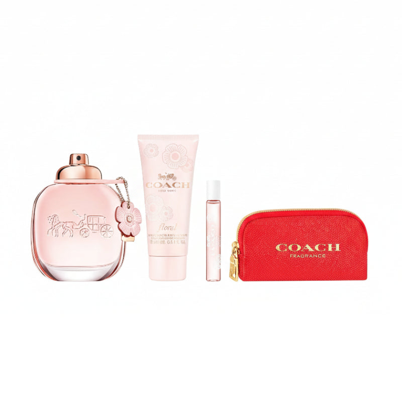 Coach Floral Women's (4-Piece) Eau De Parfum Gift Set