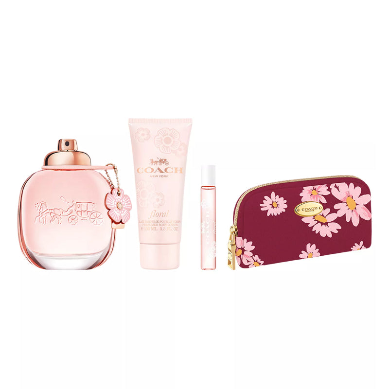 Coach Floral Women's (4-Piece) Eau de Parfum Gift Set– Curacao