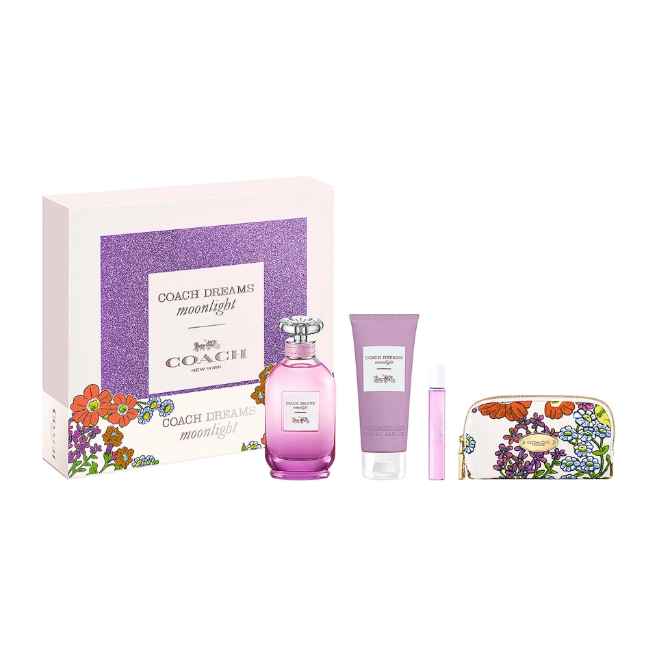 Coach Dreams Moonlight Women's (4-Piece) Eau de Parfum Gift Set