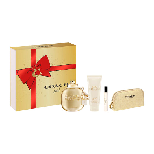 Coach Gold Women's (4-Piece) Parfum Gift Set