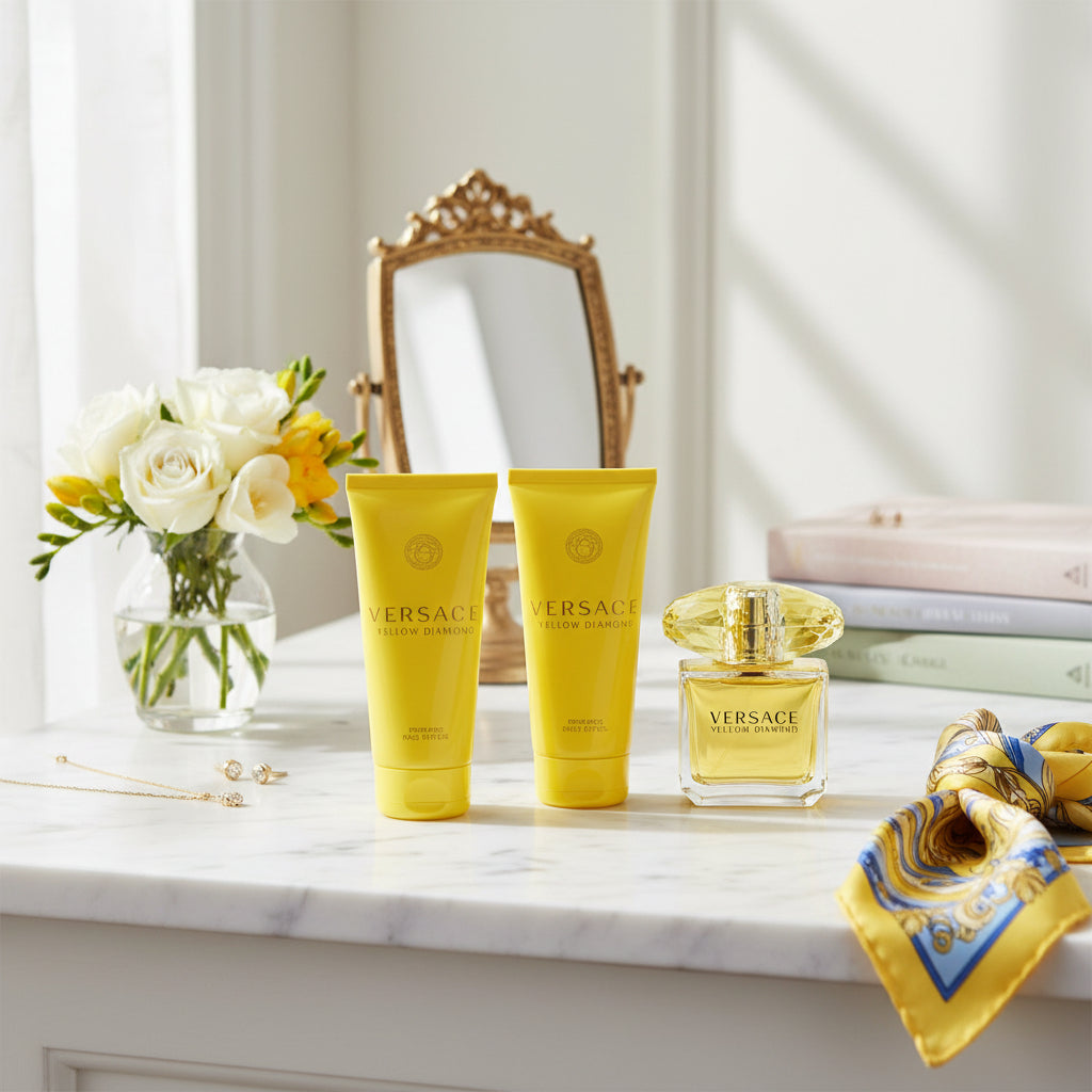 Versace Women's Yellow Diamond (4 Piece) Gift Set