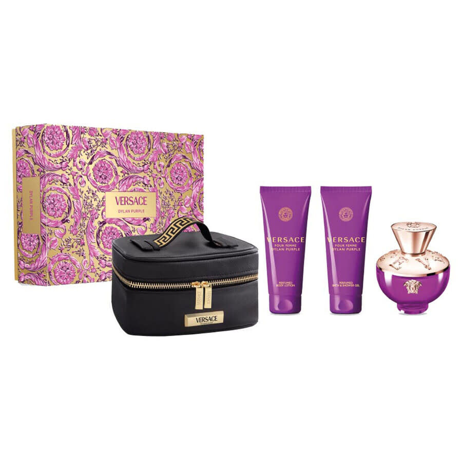 Versace Dylan Purple Pour Femme (4-Piece) Eau de Parfum Gift Set