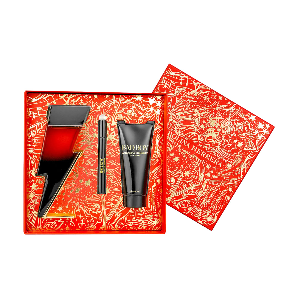 Carolina Herrera Bad Boy Men's (3-Piece) Eau De Parfum Gift Set
