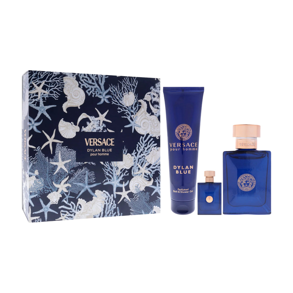 Versace Dylan Blue Men's (3-Piece) Eau de Toilette Gift Set