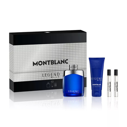 Montblanc Legend Blue Men's (4-Piece) Eau de Parfum Gift Set