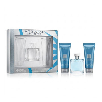 Azzaro Chrome Cologne Men's (3-Piece) Eau de Toilette Gift Set