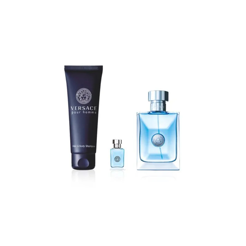 Versace Pour Homme Men's (3-Piece) Eau de Toilette Gift Set