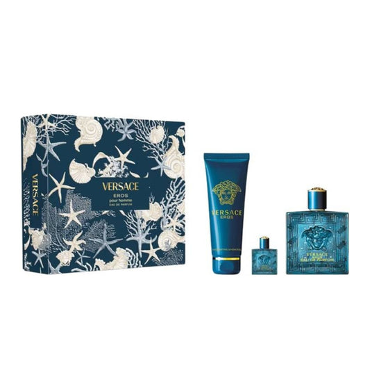Versace Eros Men's (3-Piece) Eau de Parfum Gift Set