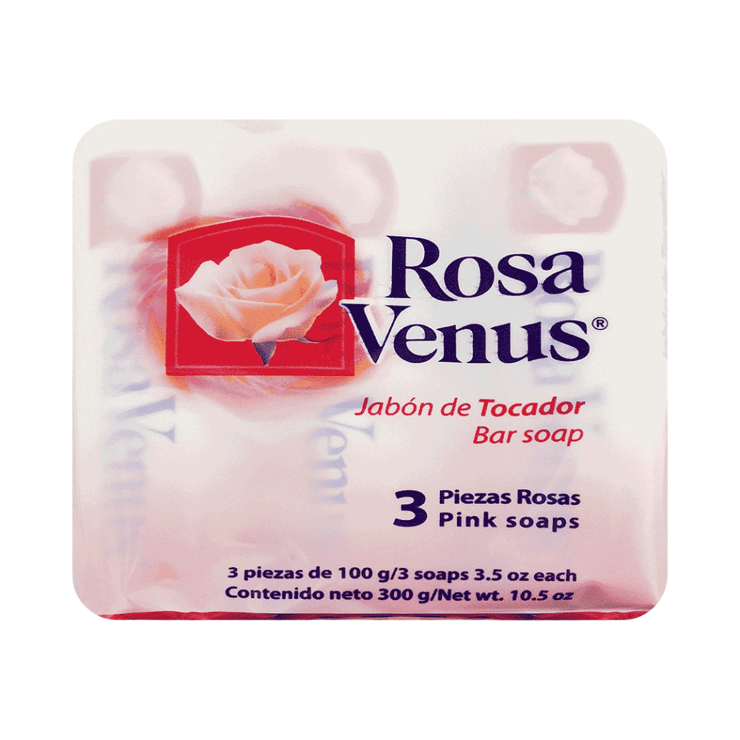 Rosa Venus 3.5 oz Bar Soap (3 pack) - Pink