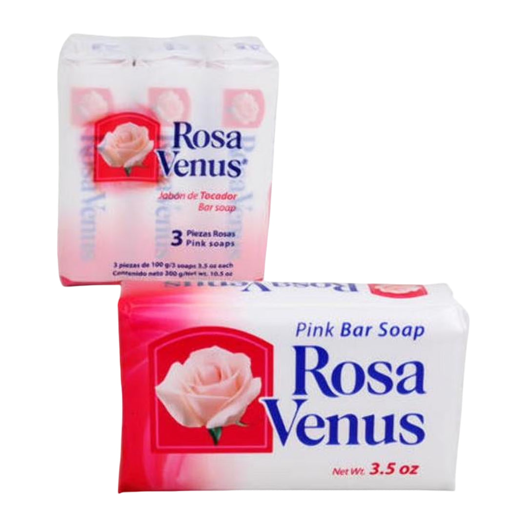 Rosa Venus 3.5 oz Bar Soap (3 pack) - Pink
