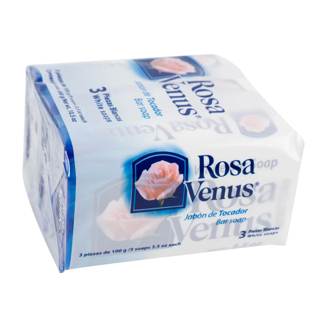 Rosa Venus 3.5 oz Bar Soap (3 pack) - White