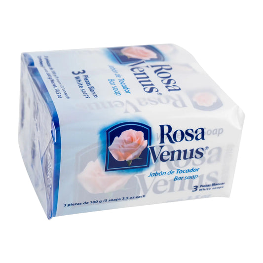 Rosa Venus 3.5 oz Bar Soap (3 pack) - White