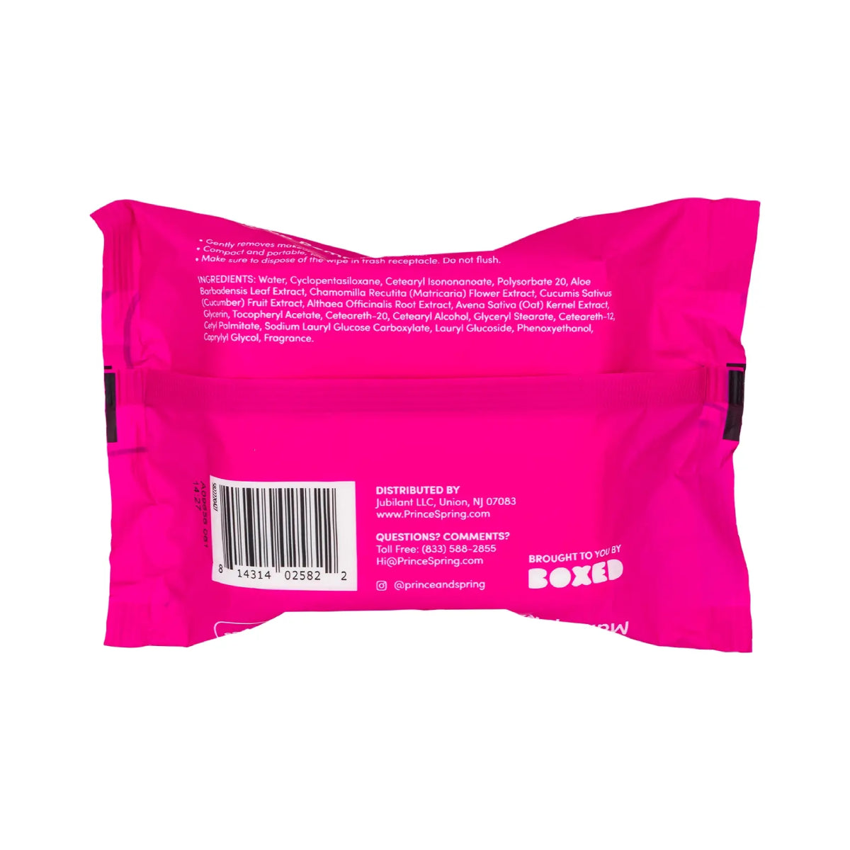 Prince & Spring Ultra Soft Makeup Remover Wipes (25-Count)