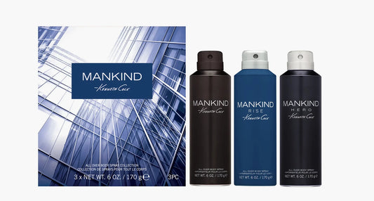 Kenneth Cole Mankind Over Body Spray 3pc Collection