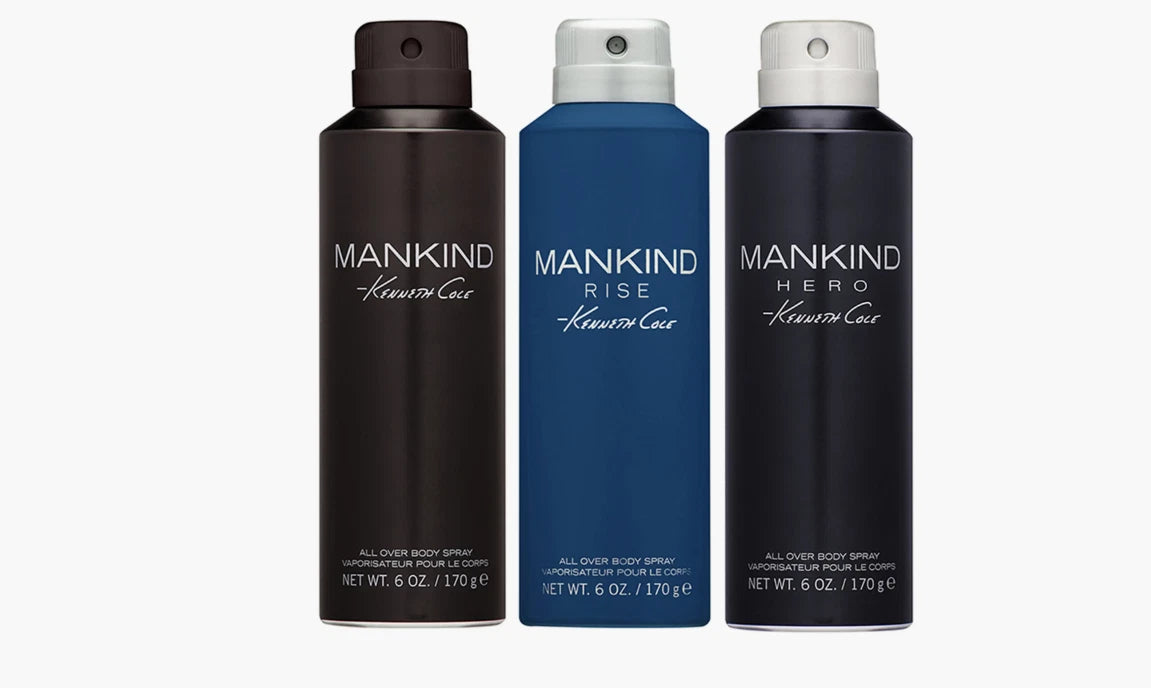 Kenneth Cole Mankind Over Body Spray 3pc Collection
