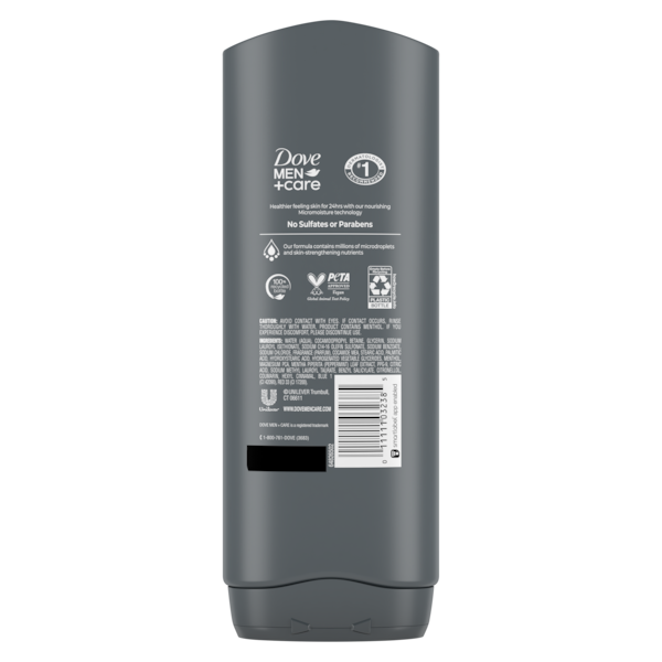 Dove Men+Care 3-In-1 Recover with Peppermint Body, Face + Hair Wash
