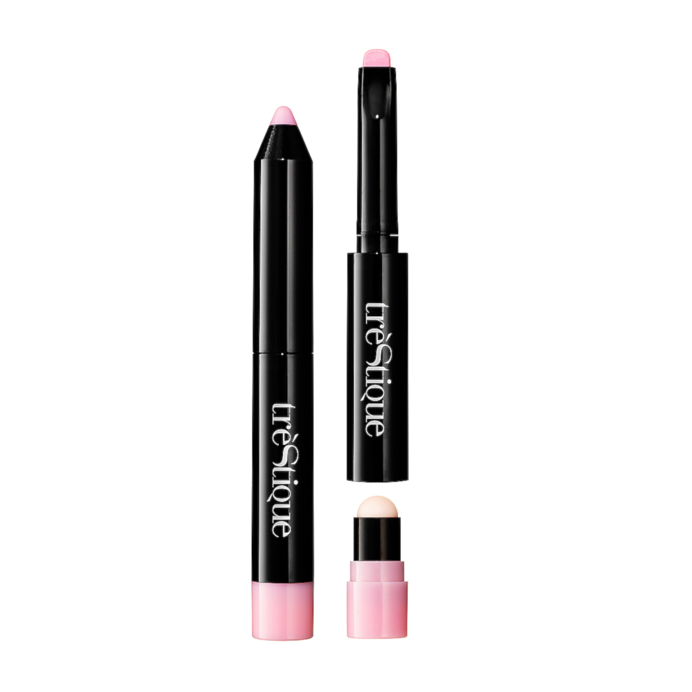 Lápiz labial 2 en 1 Trestique Prime &amp; Color Lip Glaze - Shell Beach Sheer