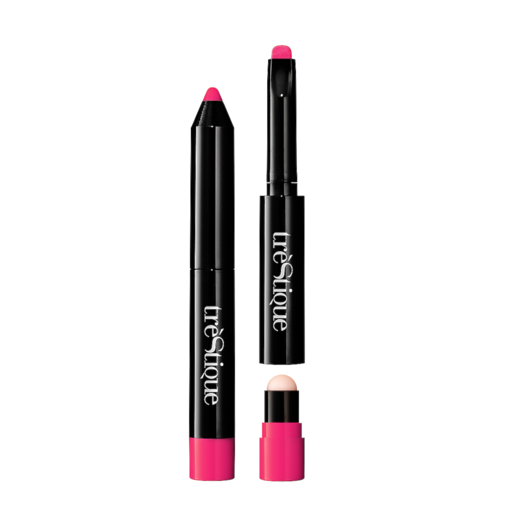 Trestique Prime & Color Lip Glaze Crayon 2-in-1 - Mumbai Magenta