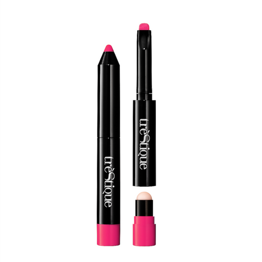 Lápiz labial 2 en 1 Trestique Prime &amp; Color Lip Glaze - Mumbai Magenta