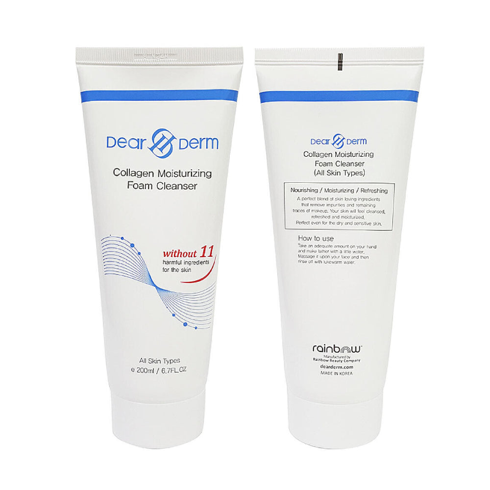 Colágeno Dearderm 6.7 Oz. Limpiador en espuma hidratante