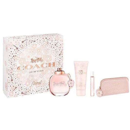 Set de regalo de 4 piezas de Eau de Parfum floral de Coach