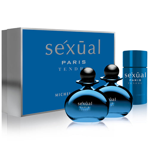 Michel Germain Sexual Paris Men's (3 piezas) Tendre Pour Homme Eau de Toilette Spray Set de regalo