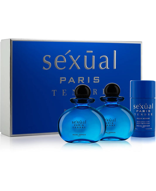 Michel Germain Sexual Paris Men's (3-Piece) Tendre Pour Homme Eau de Toilette Spray Gift Set