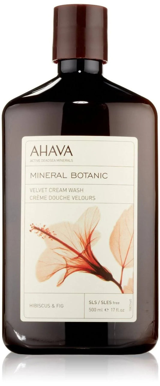 AHAVA Mineral Botanic Cream Wash - Hibiscus & Fig 17oz.