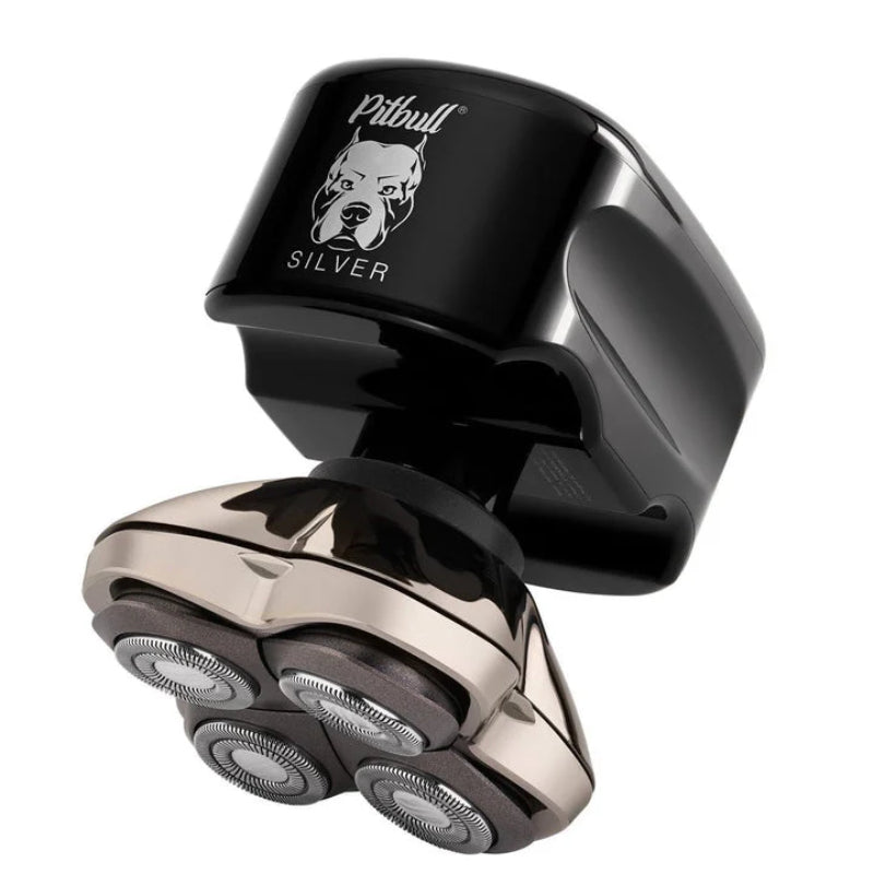 Skull Shaver Pitbull Silver Pro Electric Shaver - Black