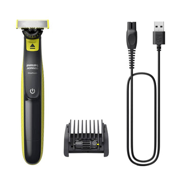 Philips Norelco OneBlade 360 Degree Electric Shaver and Trimmer - Black/Green