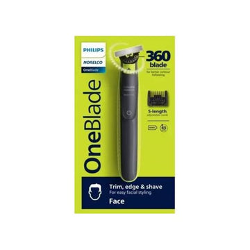 Philips Norelco OneBlade 360 Degree Electric Shaver and Trimmer - Black/Green