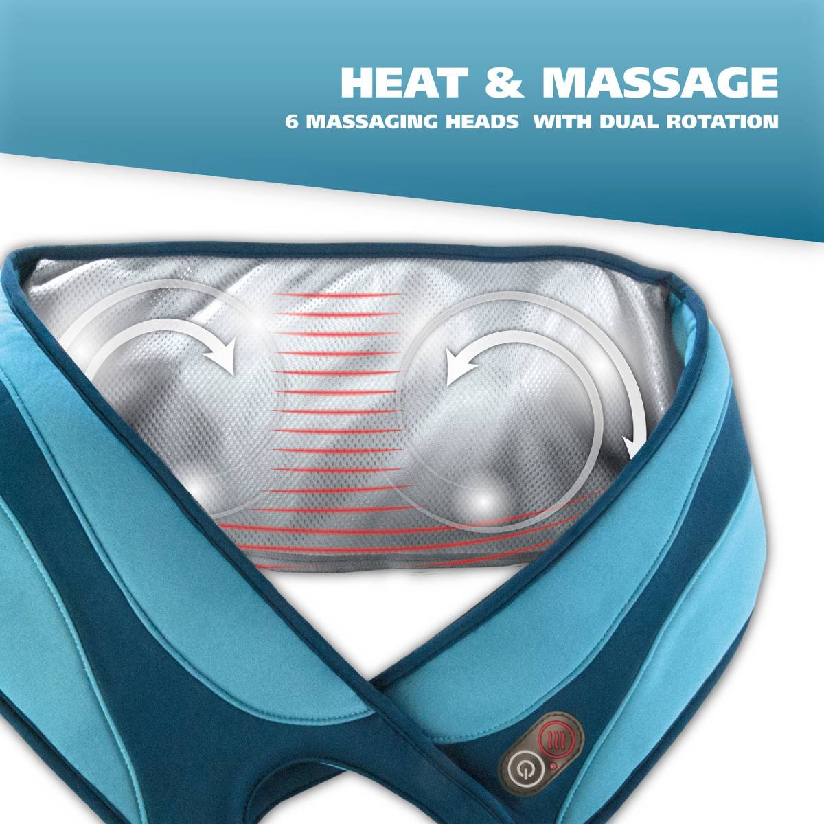 Wahl Heated Therapeutic Shiatsu Massage Wrap - Blue