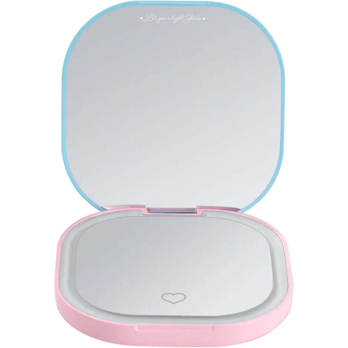 Impressions Vanity Care Bears Rechargeable Compact Mirror with LED Lighting - Pink/Blue