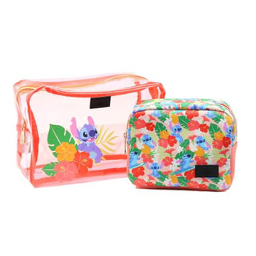 Impressions Vanity Disney Stitch Clutch Set for Makeup Accessories - Orange