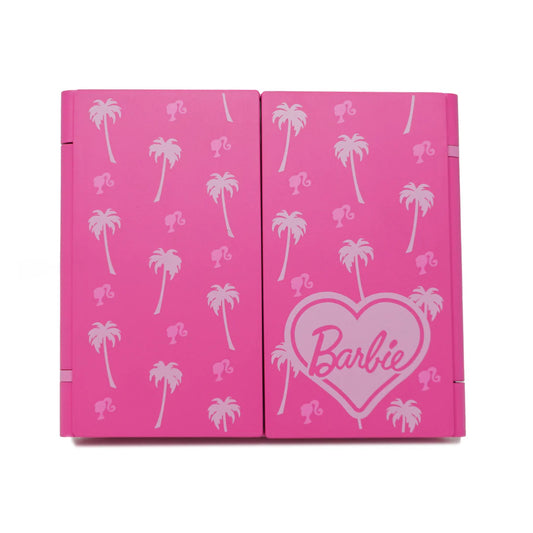 Impressions Vanity Barbie Trifold Mini LED Makeup Mirror with Soft Touch Sensor Switch - Pink