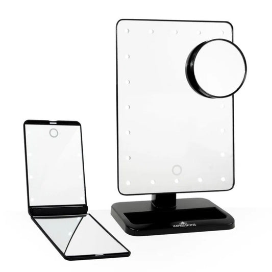 Impressions Vanity Touch XL and Touchup LED Makeup Mirror Set (2-Piece)