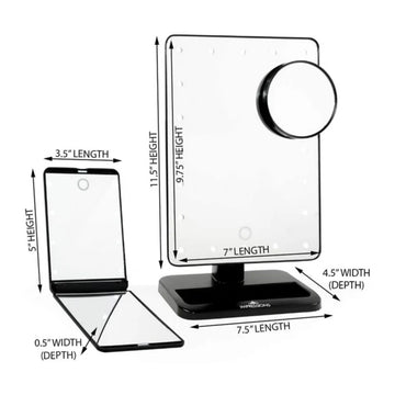 Impressions Vanity Touch XL and Touchup LED Makeup Mirror Set (2-Piece)