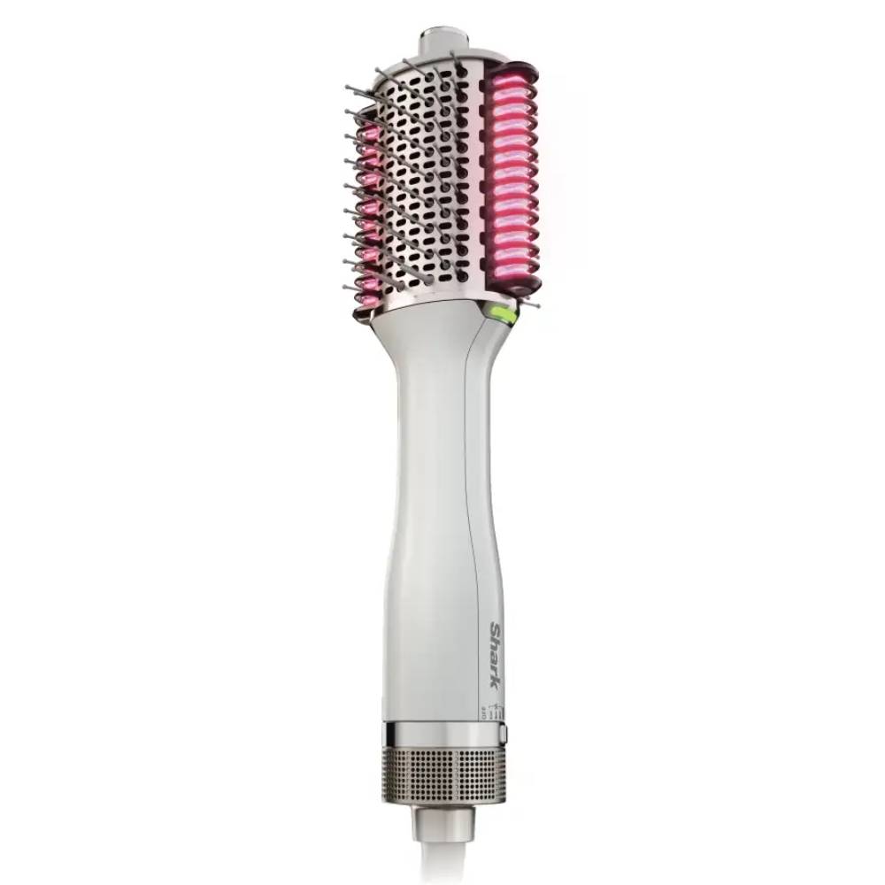 Shark HT202 SmoothStyle Heated Comb and Blow Dryer Brush - White
