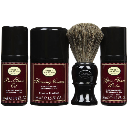 The Art of Shaving Mid-Size Kit (4-Piece) - Sandalwood - Curacao