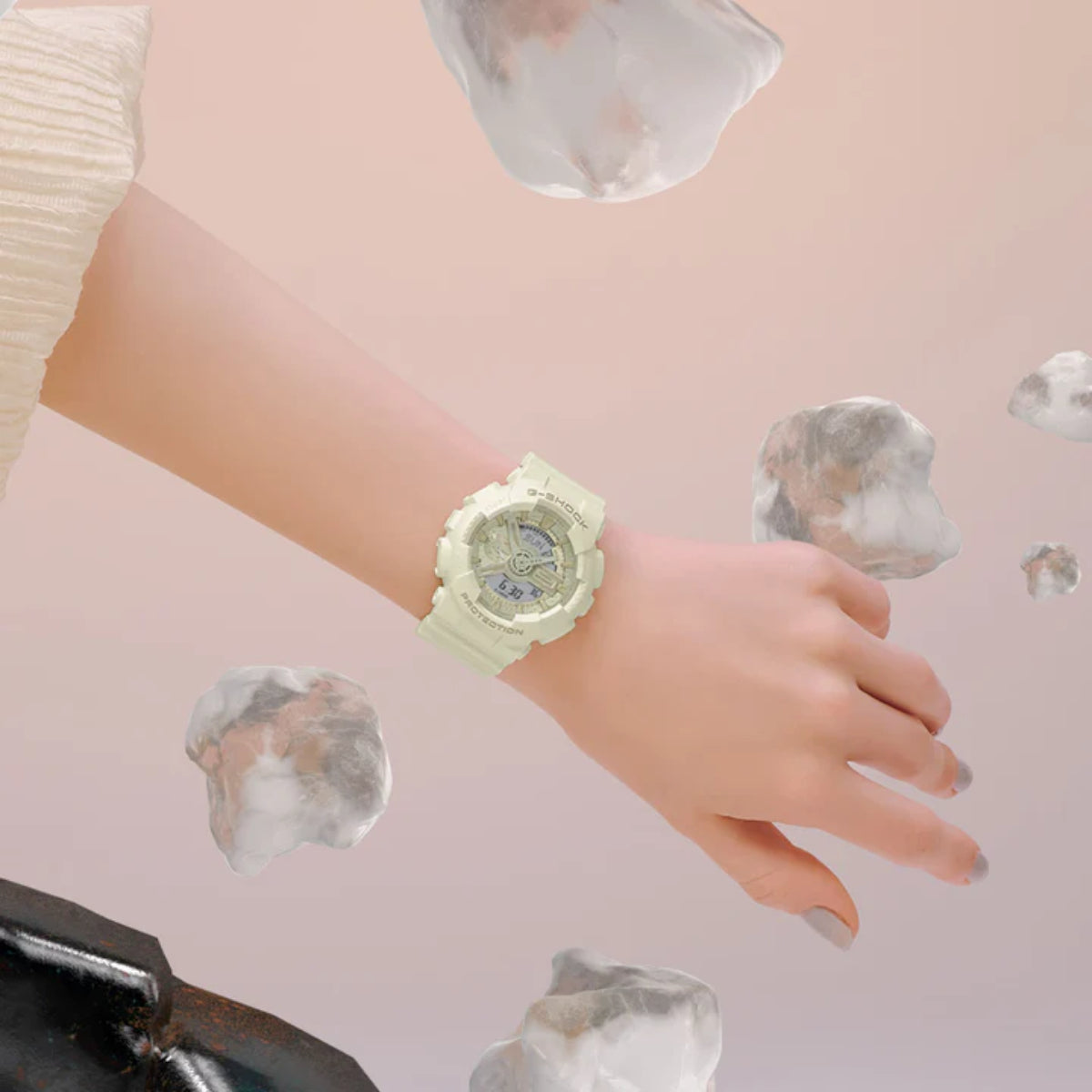 Casio G-Shock Digital Women's 45.9mm Strap Watch - White