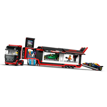 LEGO F1 Truck with RB20 and AMR24 Cars Building Toy Set (1086-Pieces)