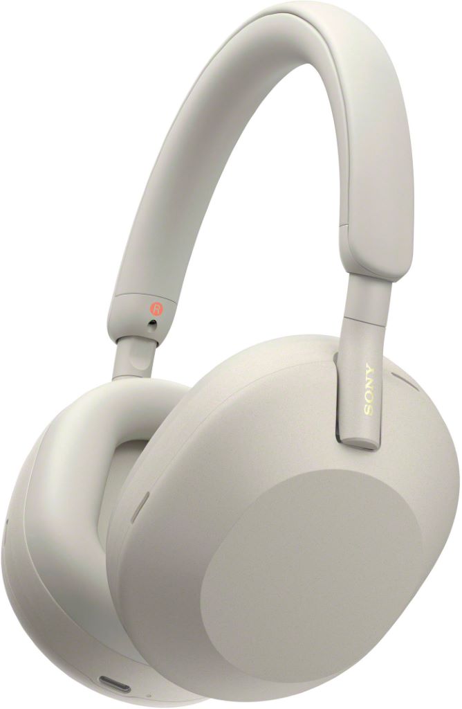 Sony WH1000XM5-S Wireless Over-the-Ear Noise-Cancelling Headphones - Silver