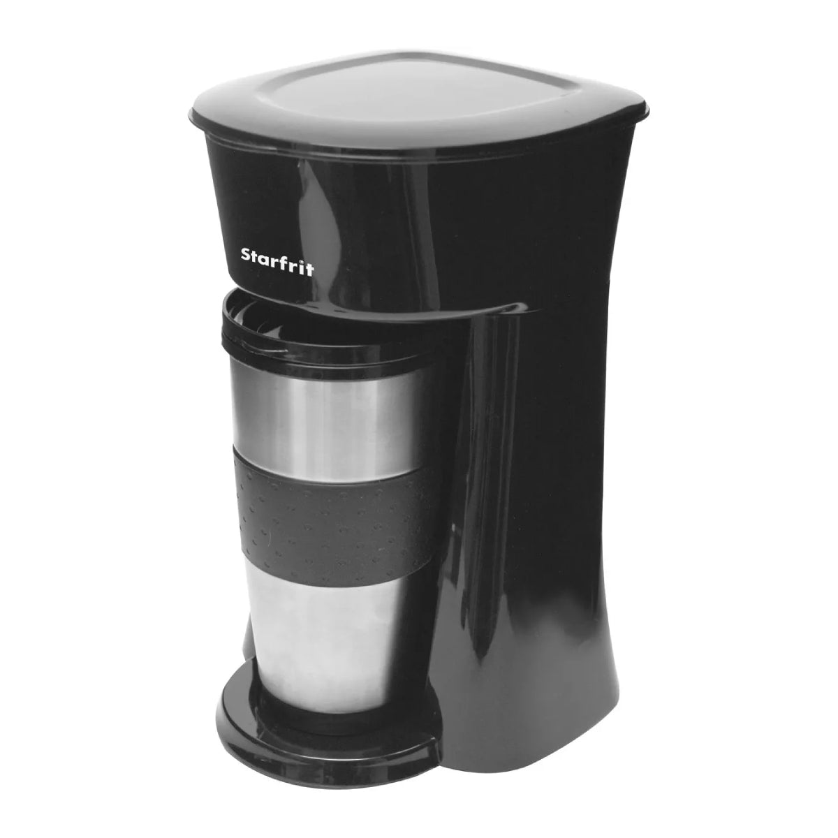 Starfrit Single Serve Drip Coffee Maker with Travel Mug - Black