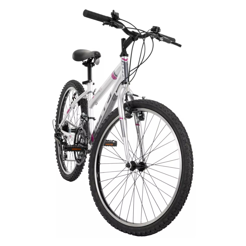 Bicicleta de montaña para mujer Huffy Granite de 24" - Plateada