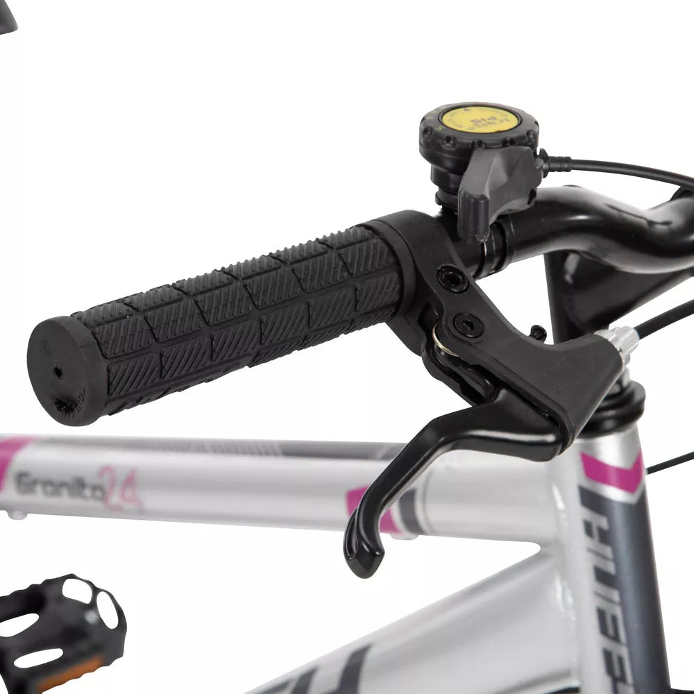 Bicicleta de montaña para mujer Huffy Granite de 24" - Plateada