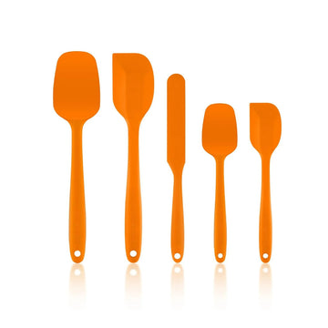 Ovente Non-Stick Spatula Set (5 Pieces) - Orange
