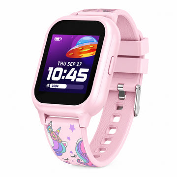 Bundle: Playzoom Unicorn Smartwatch with Bluetooth Headphone - Pink/Purple